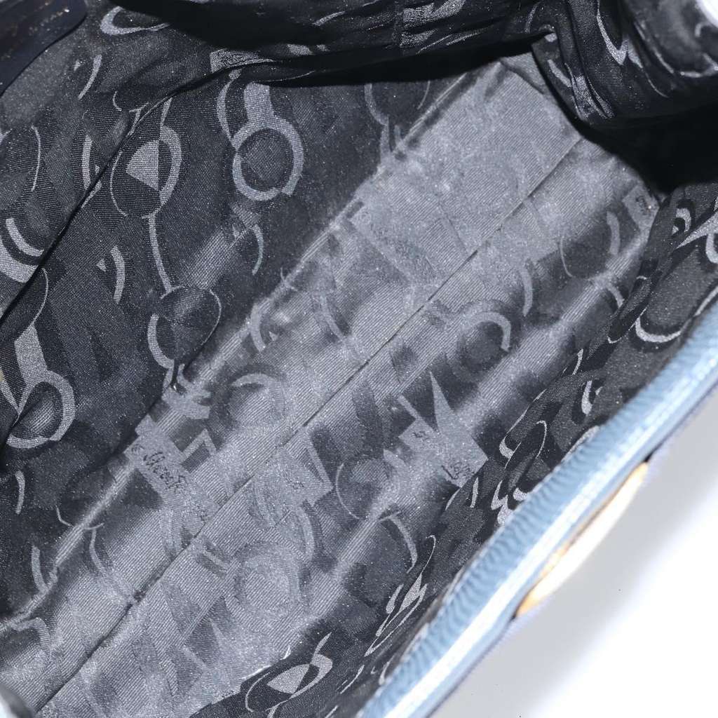 Salvatore Ferragamo Vala tote Blue Leather Fair condition - Box View