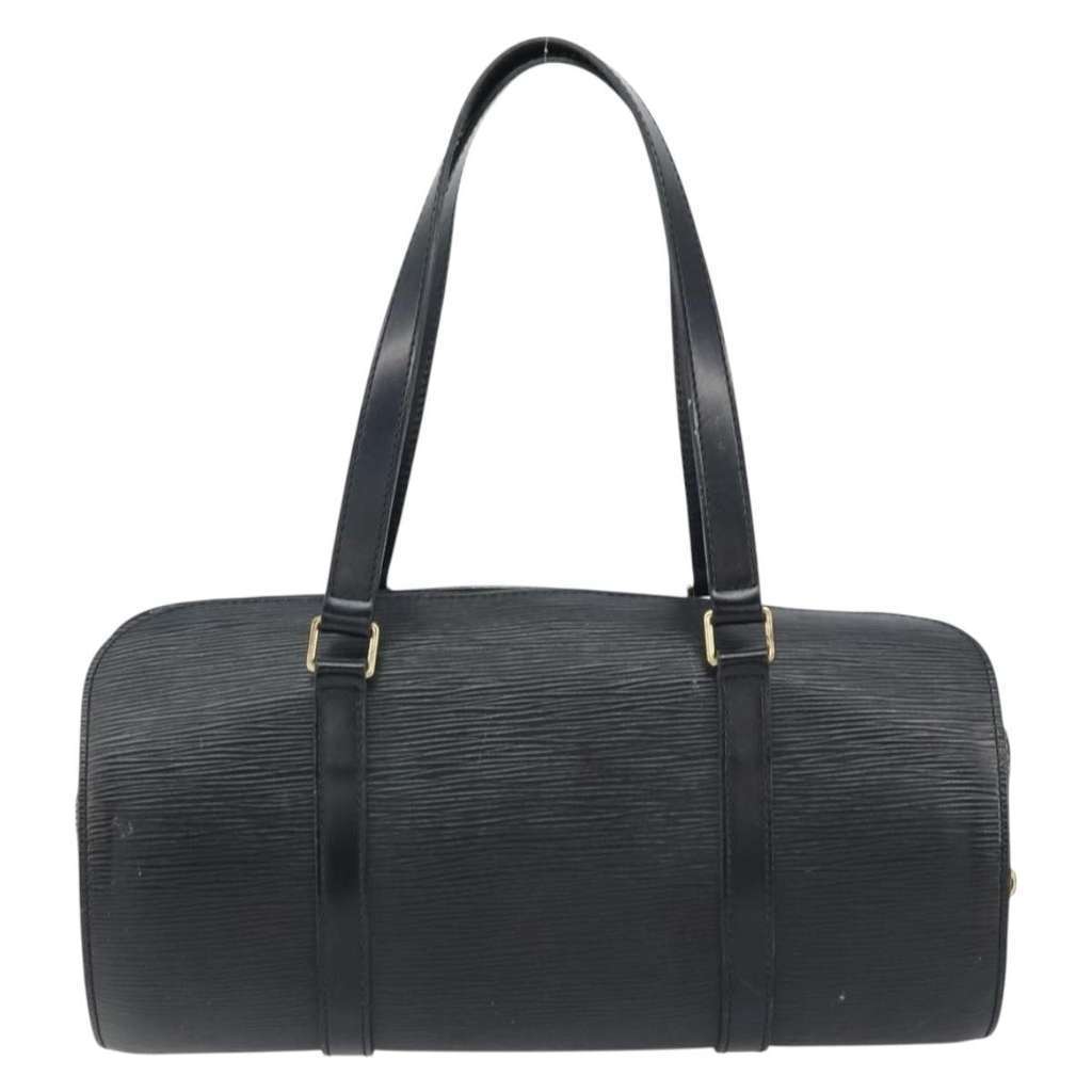 Louis Vuitton Soufflot Handbag Black Leather Good condition - Back View