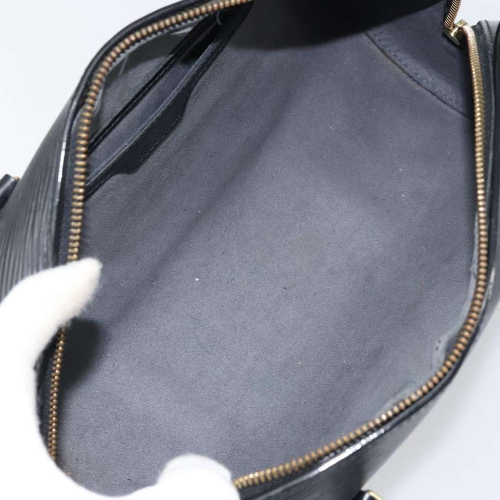 Louis Vuitton Soufflot Handbag Black Leather Good condition - Box View