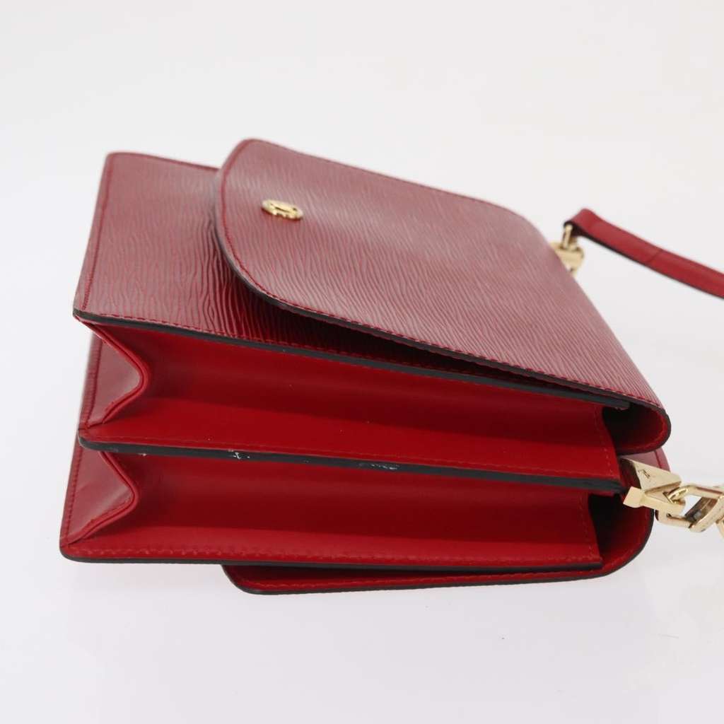 Louis Vuitton Grenelle Shoulder Bag Red Leather Good condition - Inside View