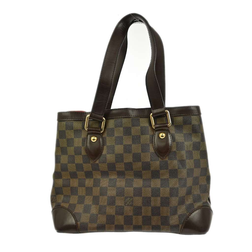 Louis Vuitton Hampstead Handbag Brown Canvas Good condition - Back View