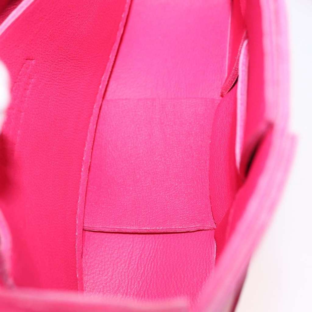 Bottega Veneta Cassette Crossbody Bag Pink Leather Fair condition - Box View