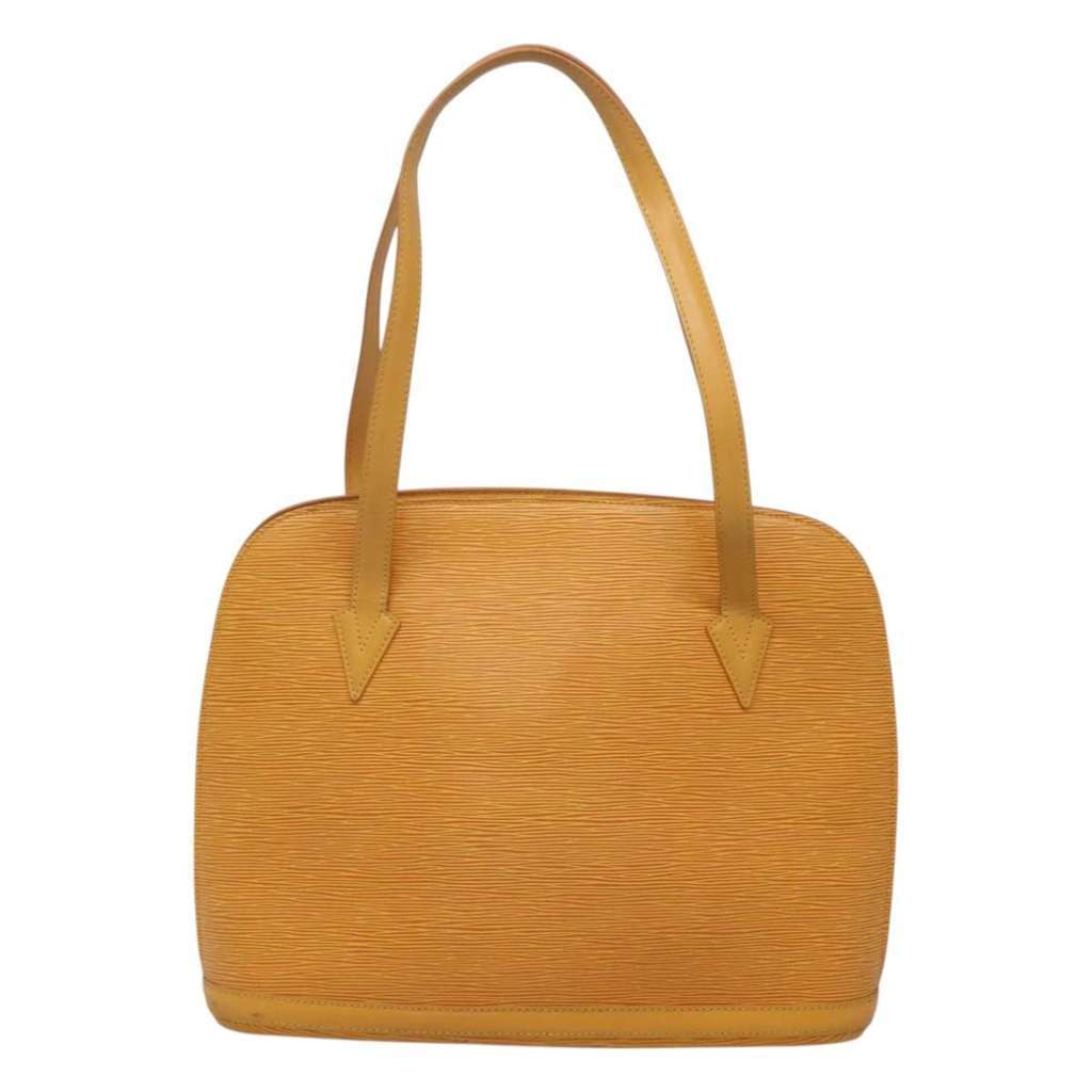 Louis Vuitton Lussac Handbag Yellow Leather Good condition - Back View