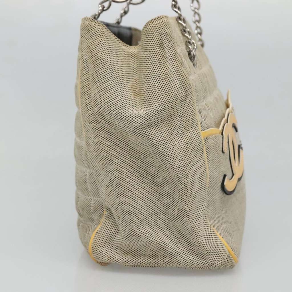 Chanel Camellia No.5 Tote Beige Canvas Good condition - Inside View