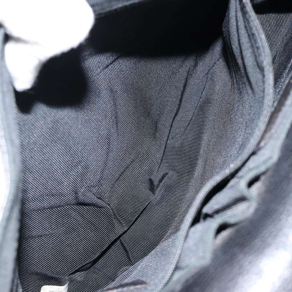 Chanel Vintage Lock Briefcase Black Leather Good condition - Box View