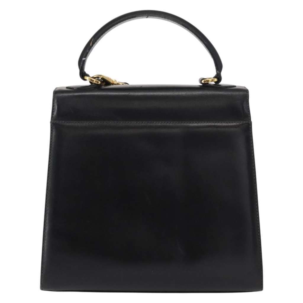 Salvatore Ferragamo Vintage Vara Bow Top Handle Bag Black Leather Good condition - Back View