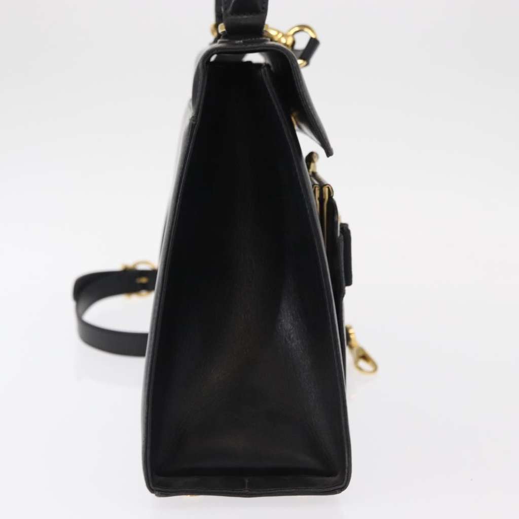Salvatore Ferragamo Vintage Vara Bow Top Handle Bag Black Leather Good condition - Model View