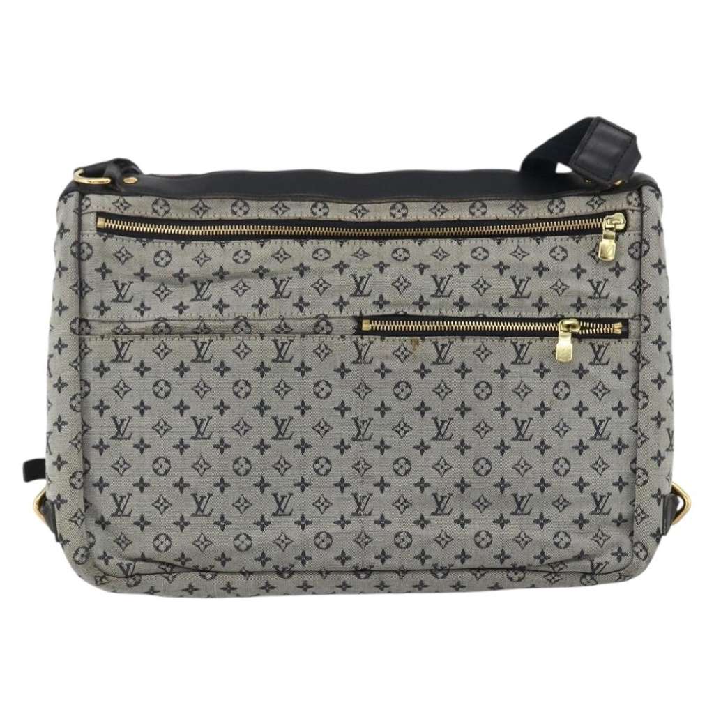 Louis Vuitton Sac Maman Handbag Blue Canvas Good condition - Back View