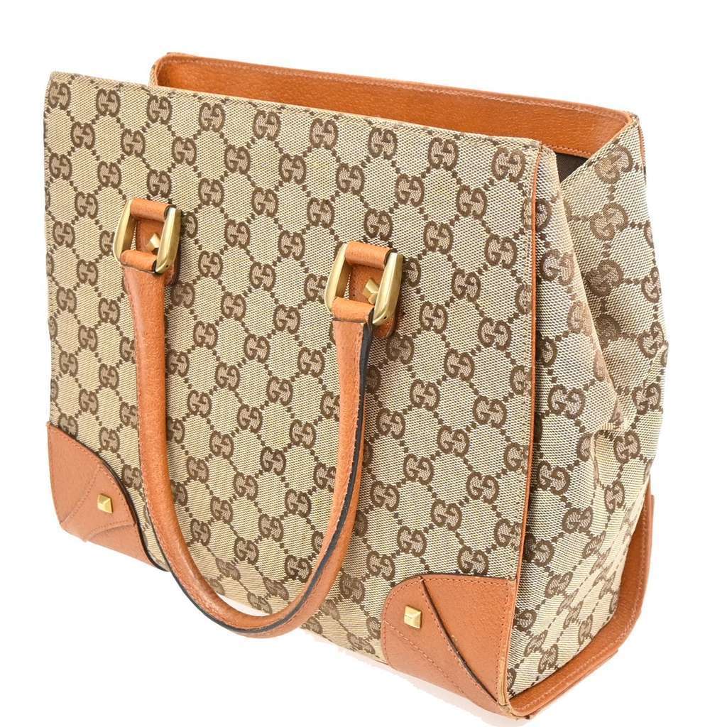 Gucci Nailhead Tote Beige Canvas Good condition - Inside View