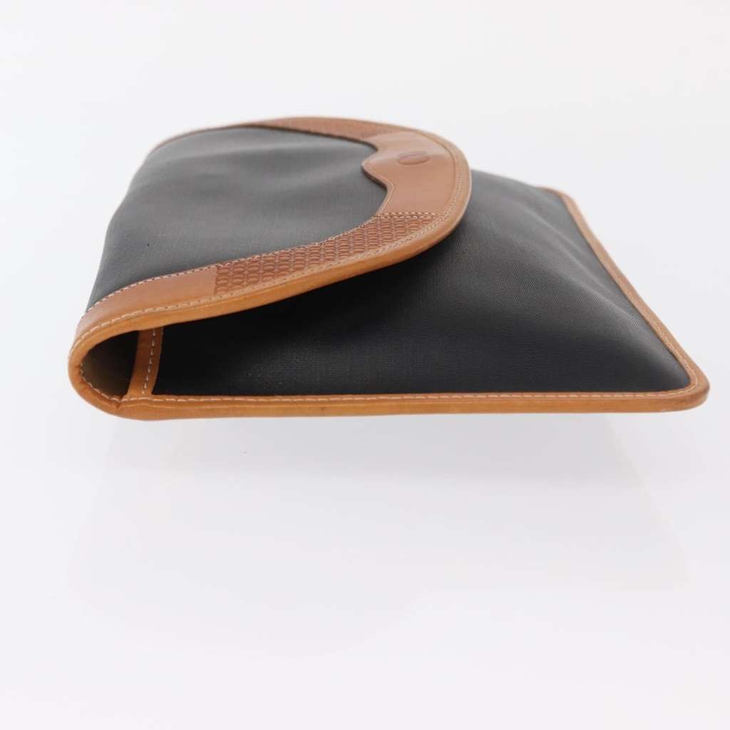 Christian Dior Clutch bag Black Leather Good condition - Model View