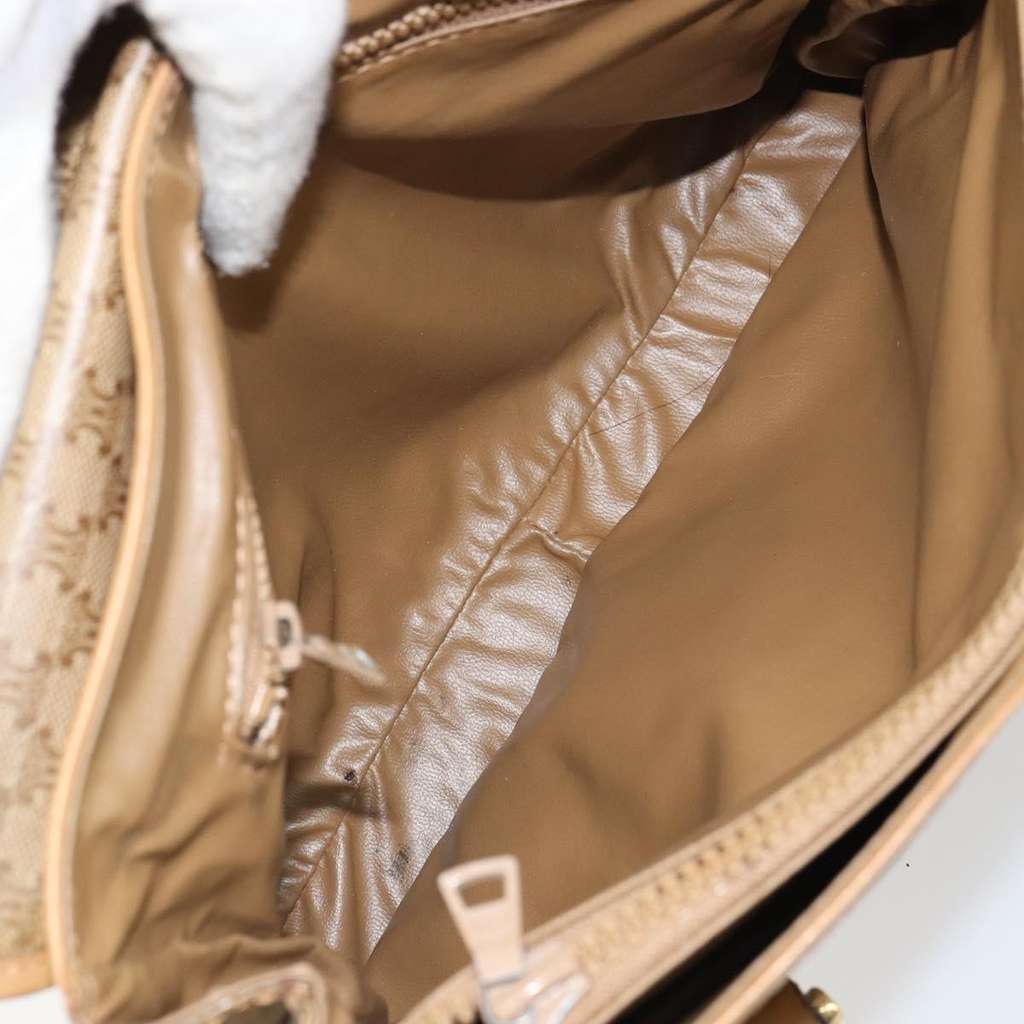 Celine Vintage Macadam Handbag Beige Canvas Fair condition - Box View