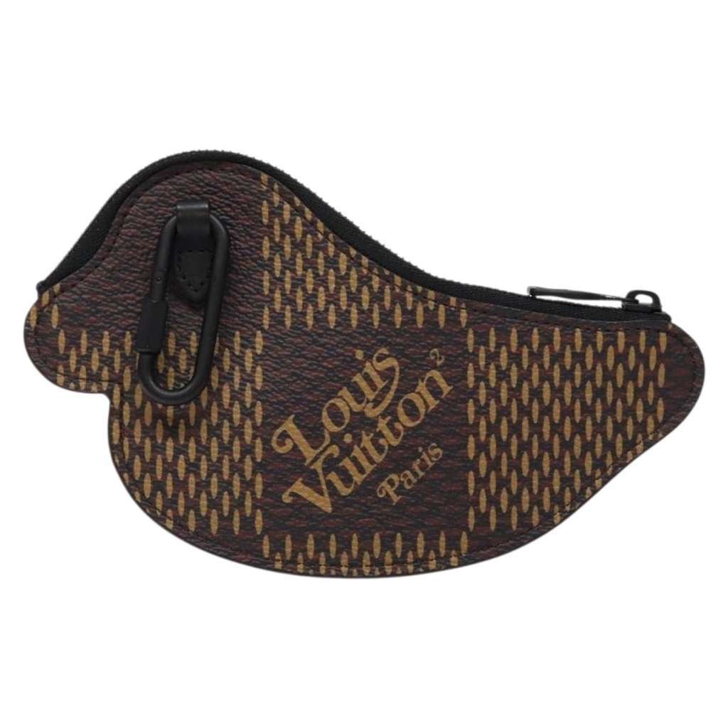 Louis Vuitton Nigo Duck Coin Holder Black Canvas Very good condition - Back View
