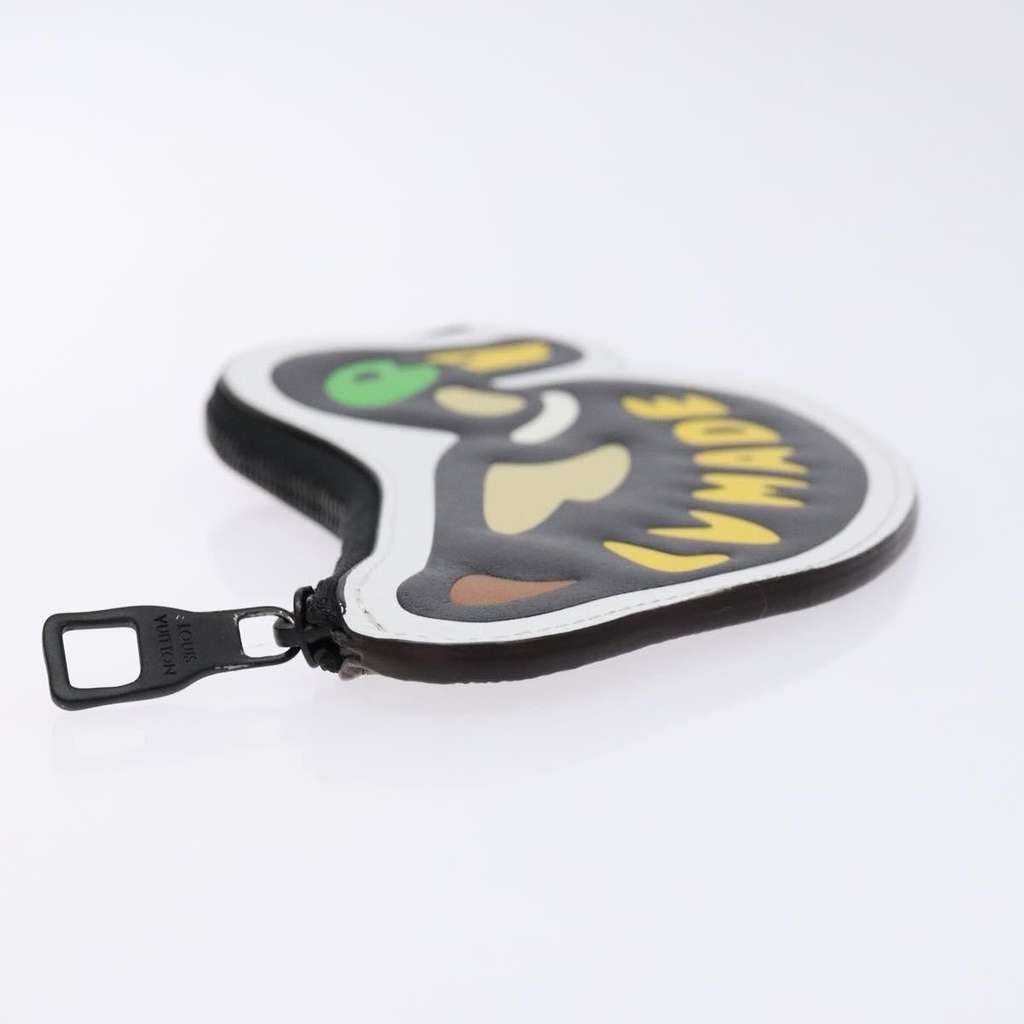 Louis Vuitton Nigo Duck Coin Holder Black Canvas Very good condition - Model View
