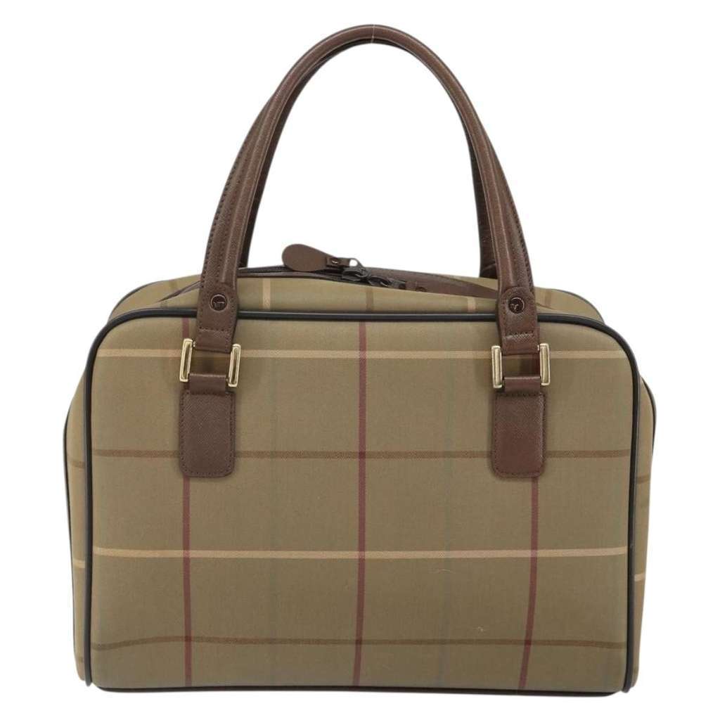 Burberry Nova Check Handbag Brown Canvas Good condition - Back View