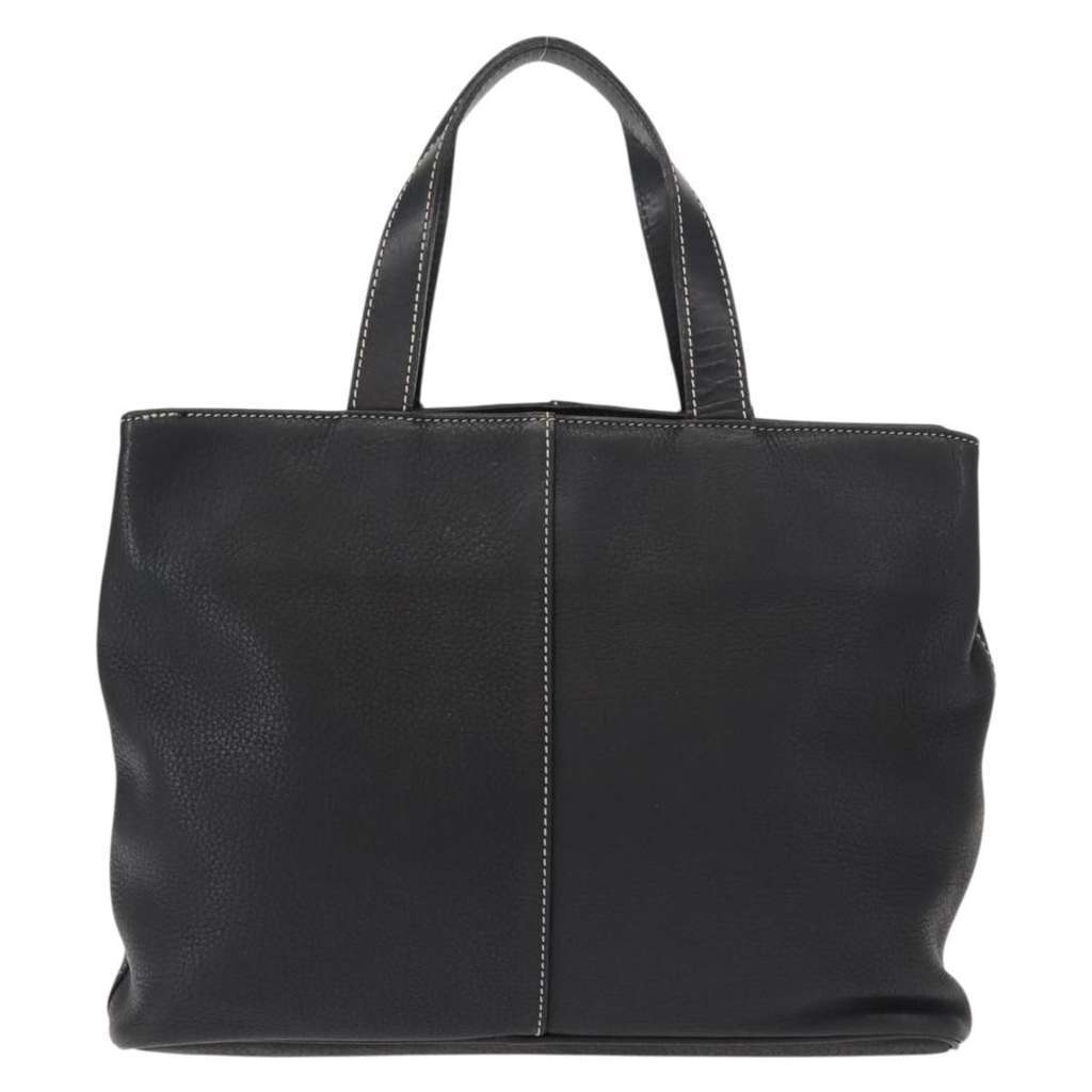 Burberry Vintage Handbag Black Leather Good condition - Back View