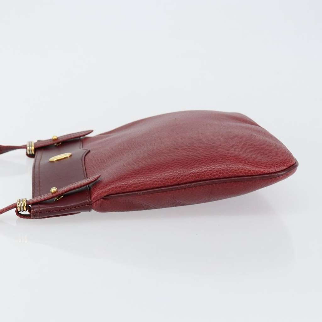 Cartier Must de Cartier Shoulder Bag Burgundy Leather Good condition - Model View