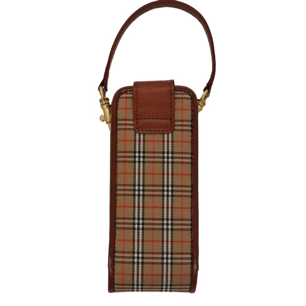 Burberry Nova check Pochette Beige Canvas Good condition - Back View