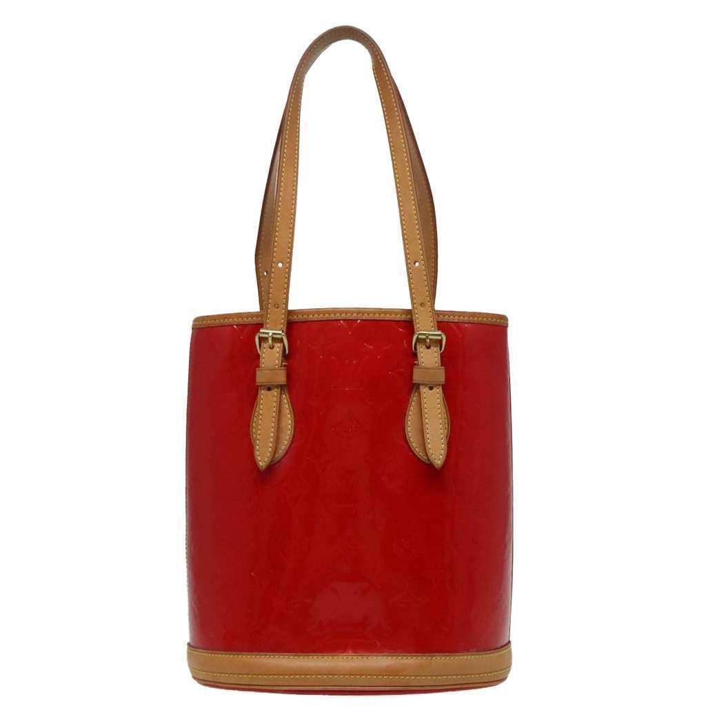 Louis Vuitton Bucket Bag Red Fair condition - Back View
