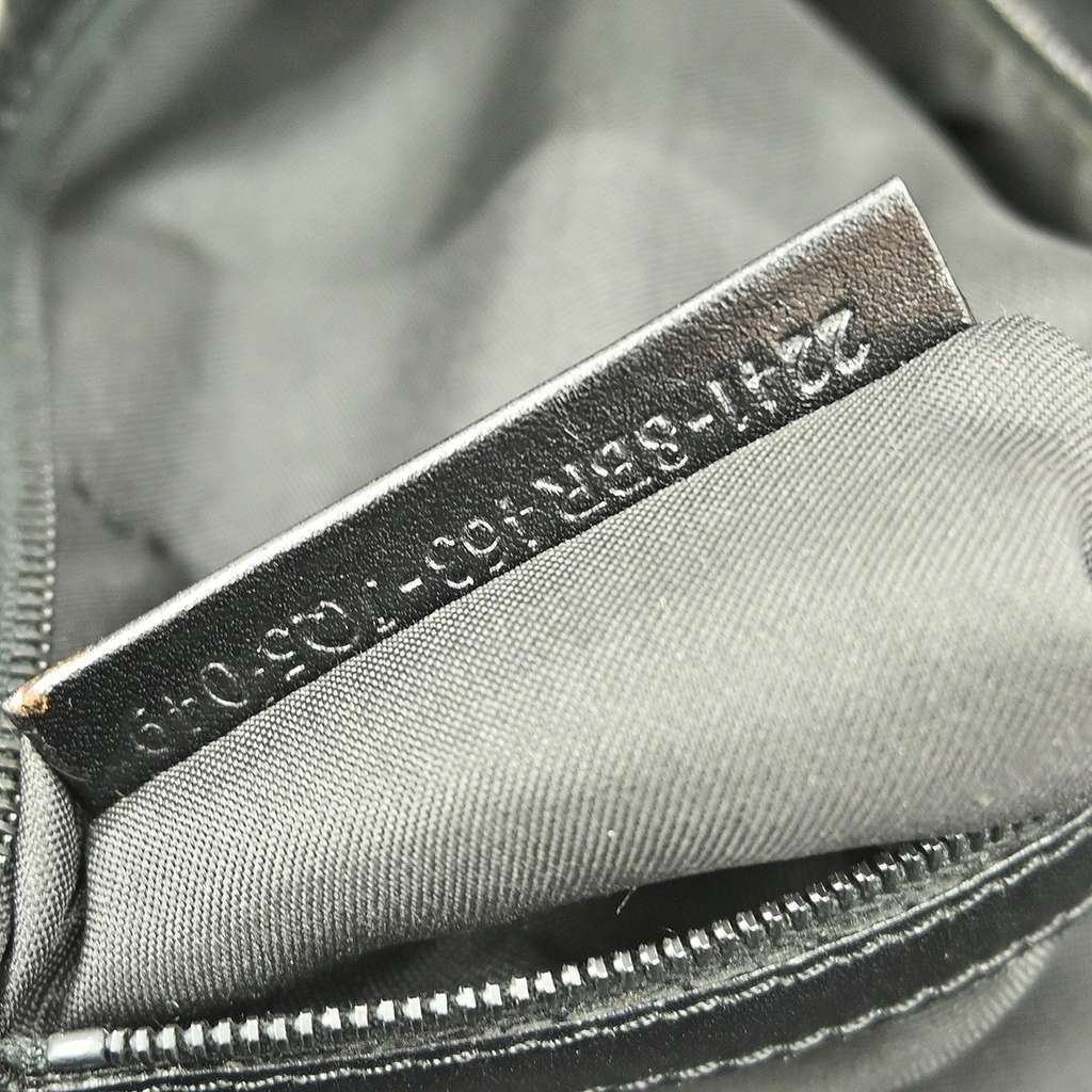 Fendi Belted Shoulder Bag Black Canvas Good condition - Box View