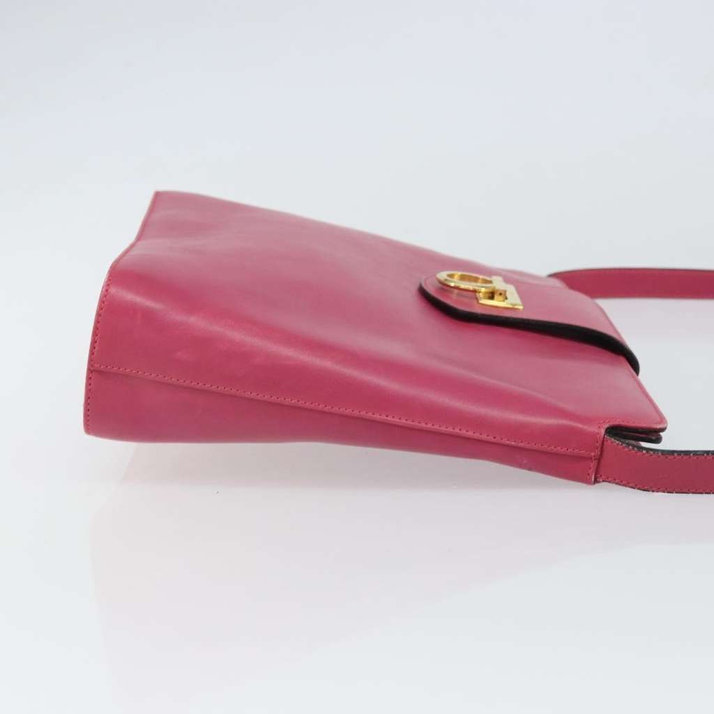 Salvatore Ferragamo Gancini Shoulder Bag Pink Leather Good condition - Inside View