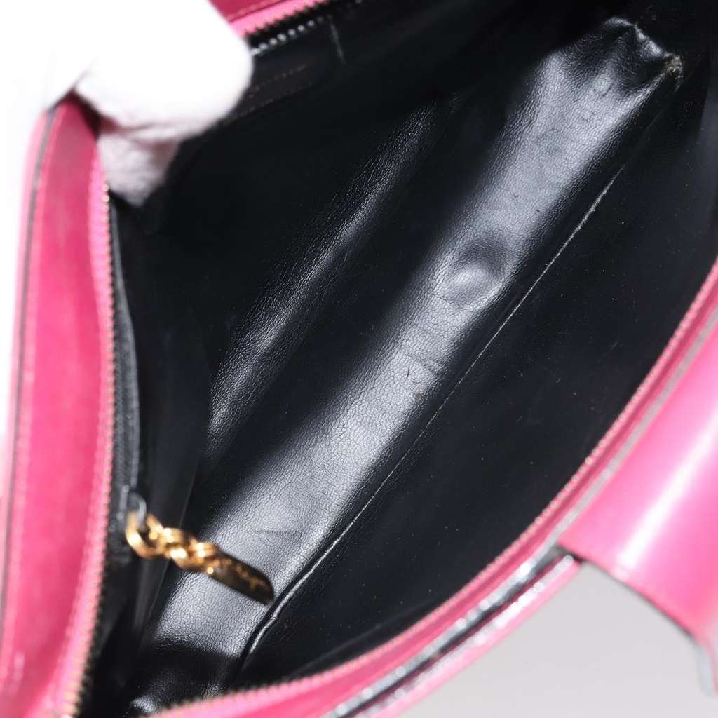 Salvatore Ferragamo Gancini Shoulder Bag Pink Leather Good condition - Box View