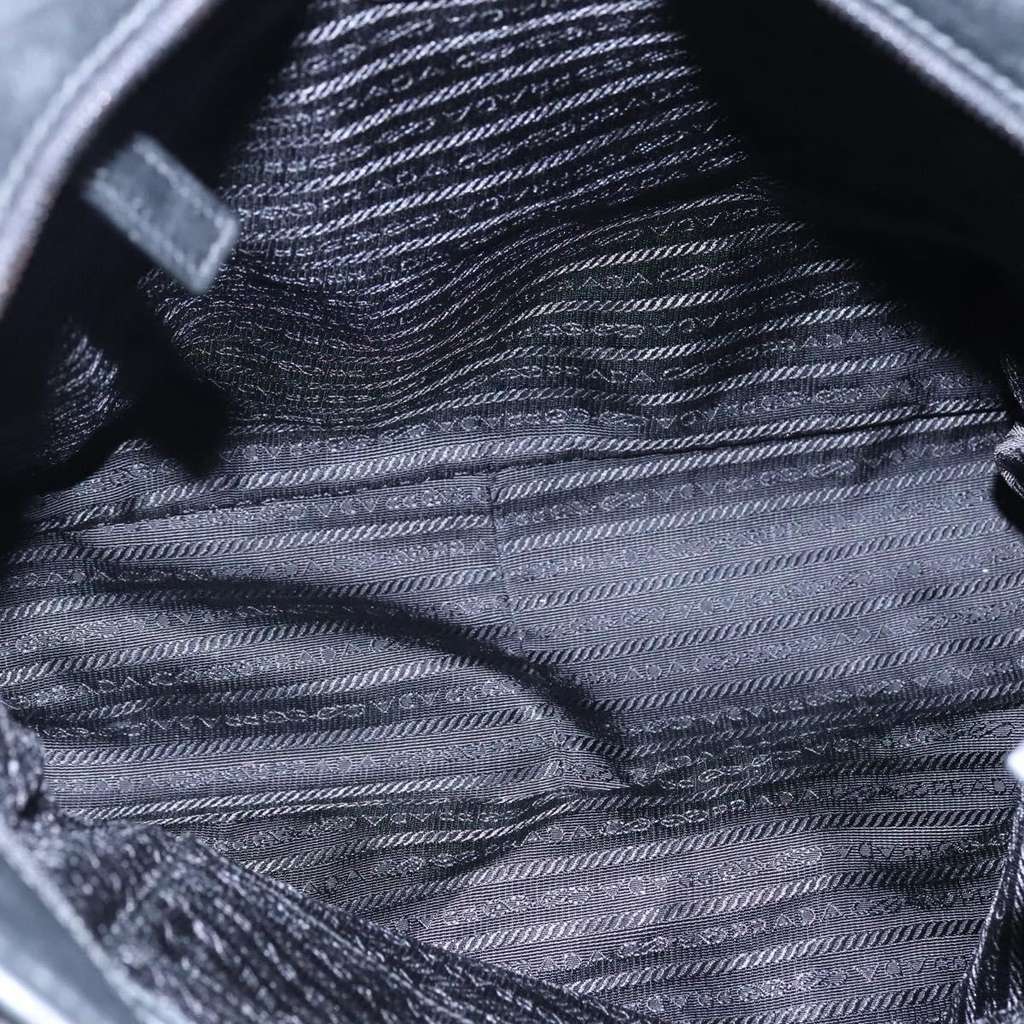 Prada Vintage Zip Handbag Black Leather Good condition - Box View