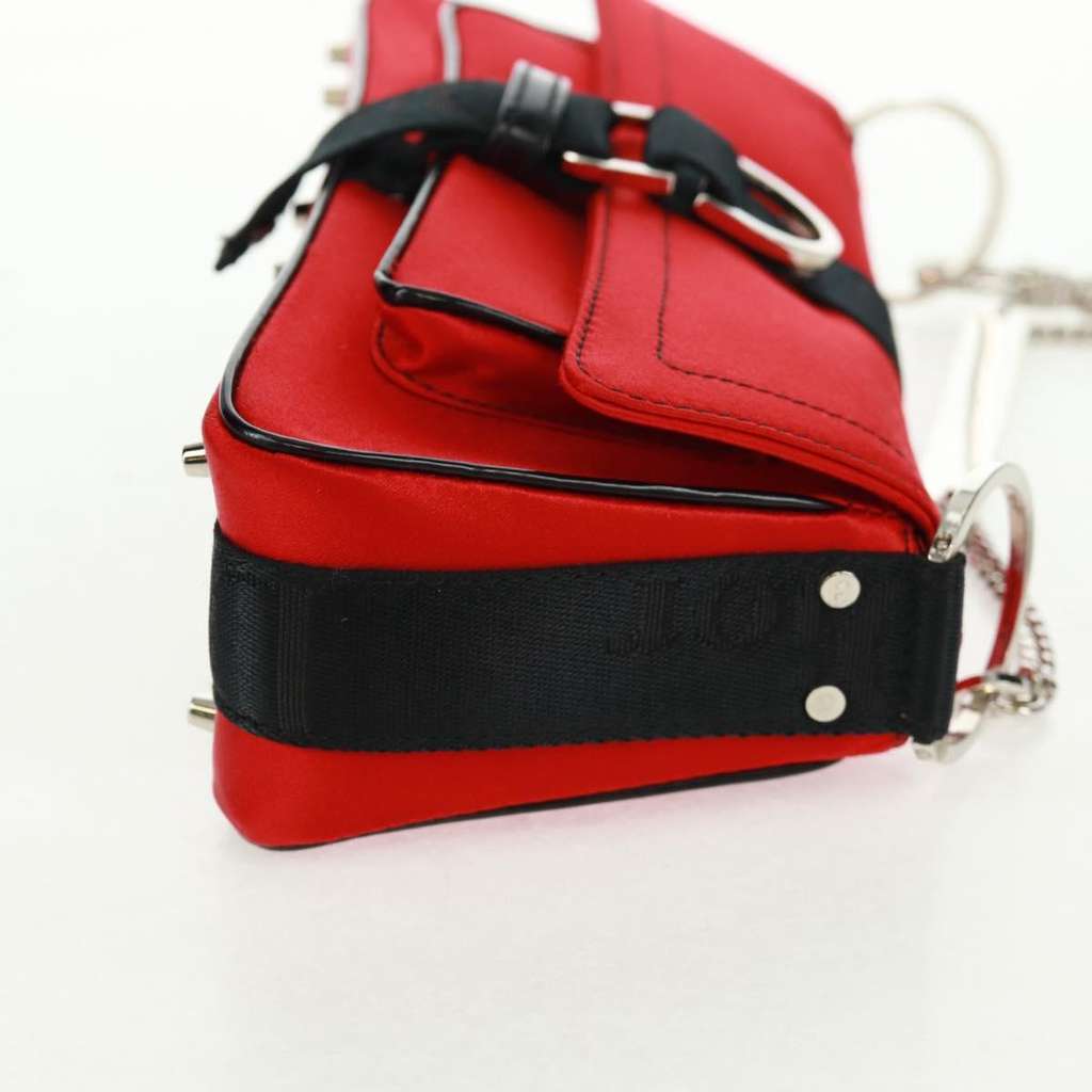 Christian Dior Hardcore Clutch Red Satin Good condition - Box View