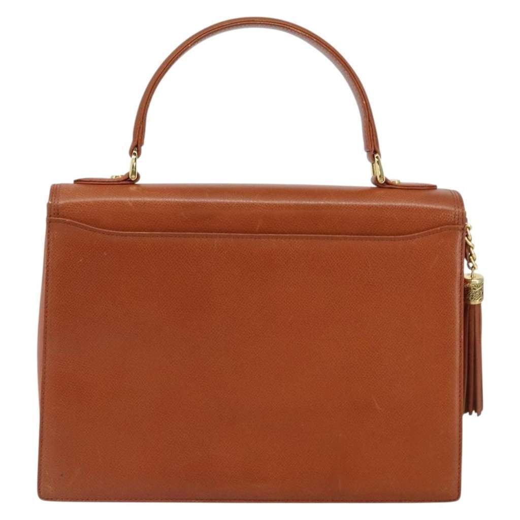 Valentino Garavani VSling Top Handle Bag Brown Leather Fair condition - Back View