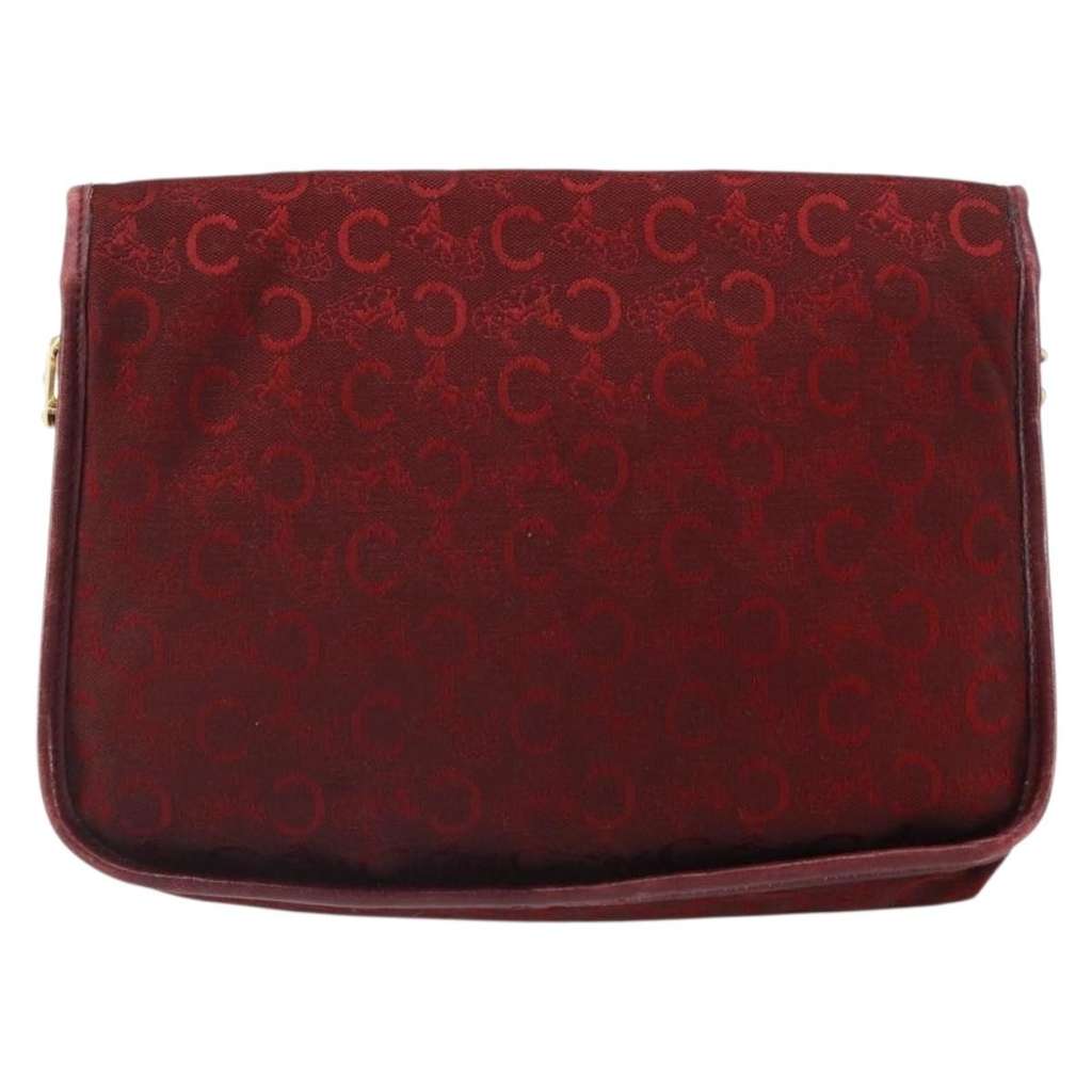 Celine C Sulky Shoulder bag Red Canvas Good condition - Inside View