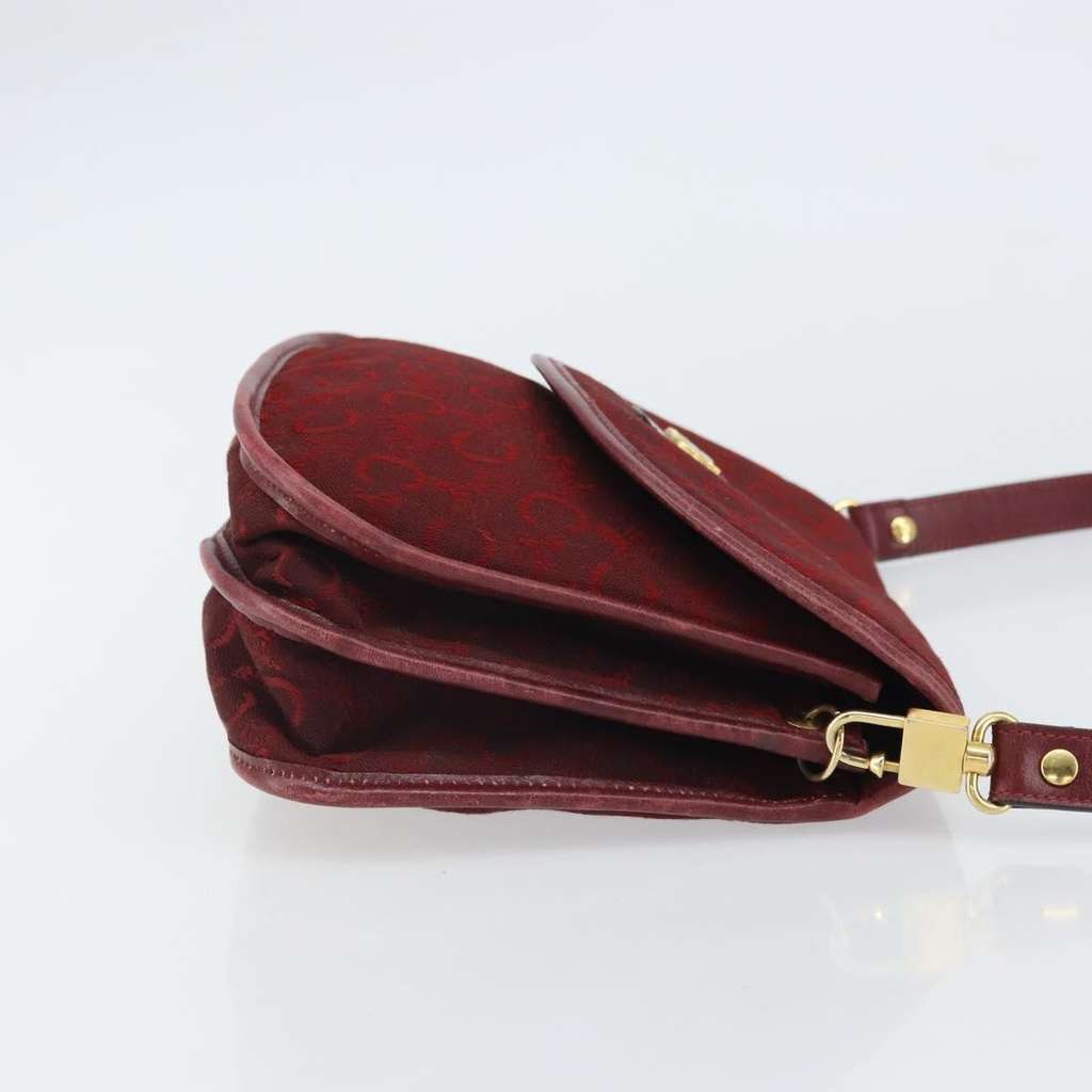 Celine C Sulky Shoulder bag Red Canvas Good condition - Model View