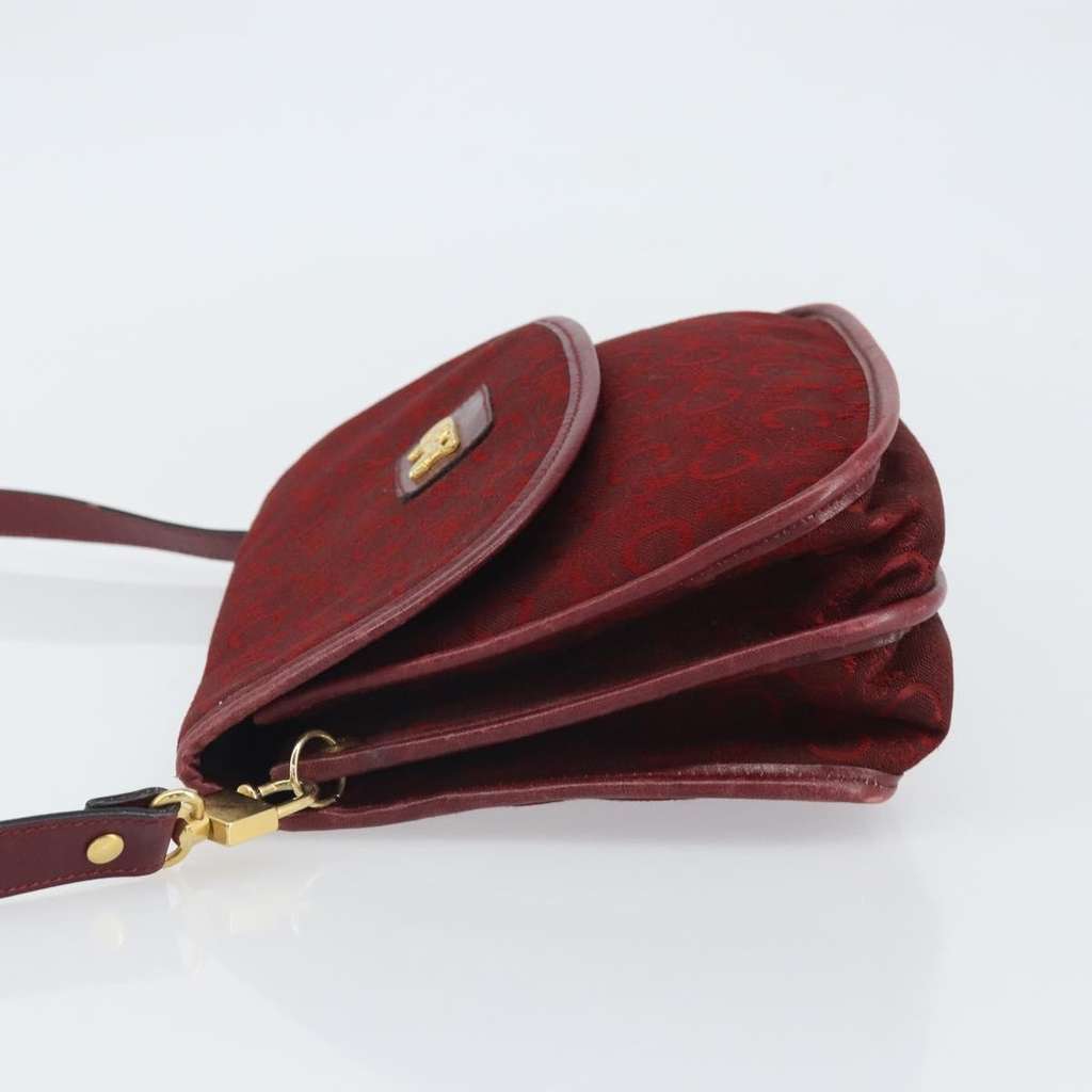 Celine C Sulky Shoulder bag Red Canvas Good condition - Box View