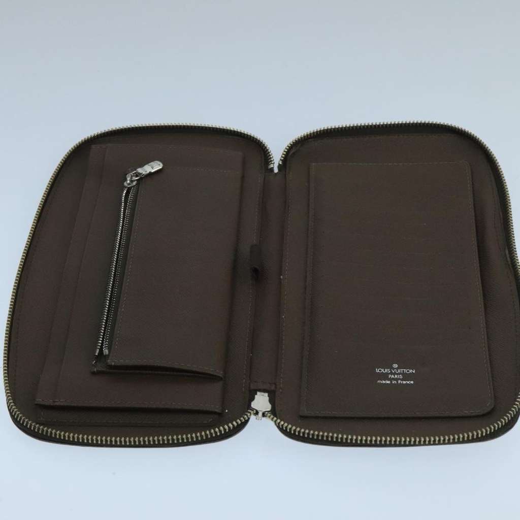Louis Vuitton Atoll Organizer Wallet Brown Leather Good condition - Box View
