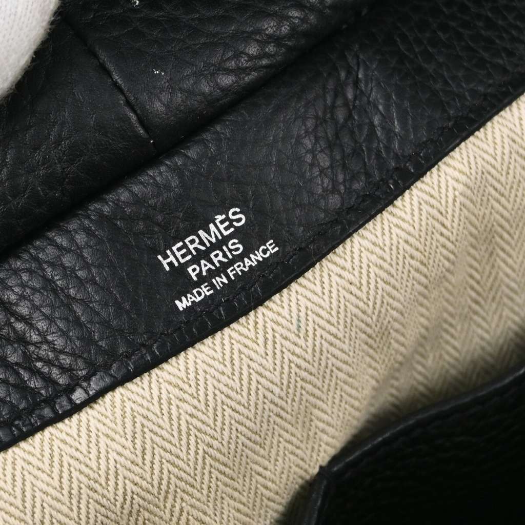 Hermès Pursangle Bag Black Leather Good condition - Model View