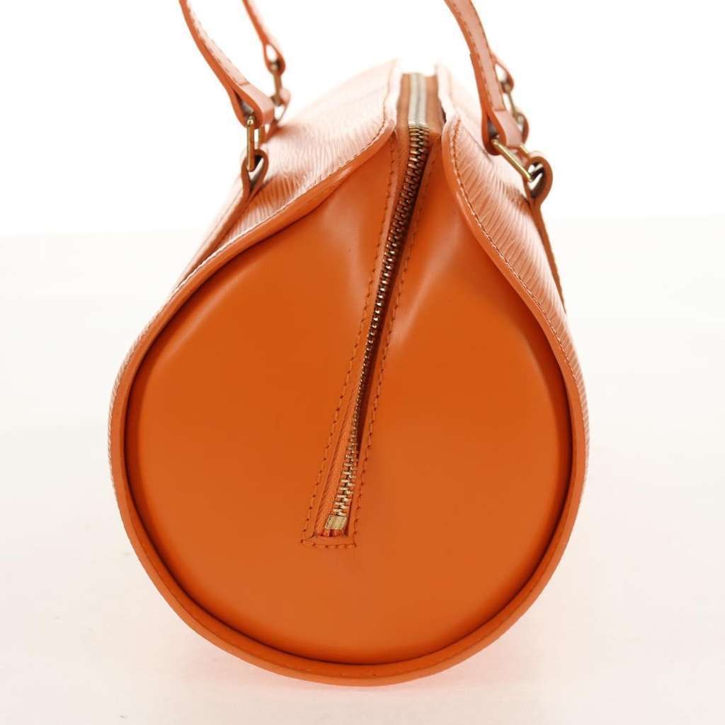 Louis Vuitton Soufflot Handbag Orange Leather Good condition - Inside View