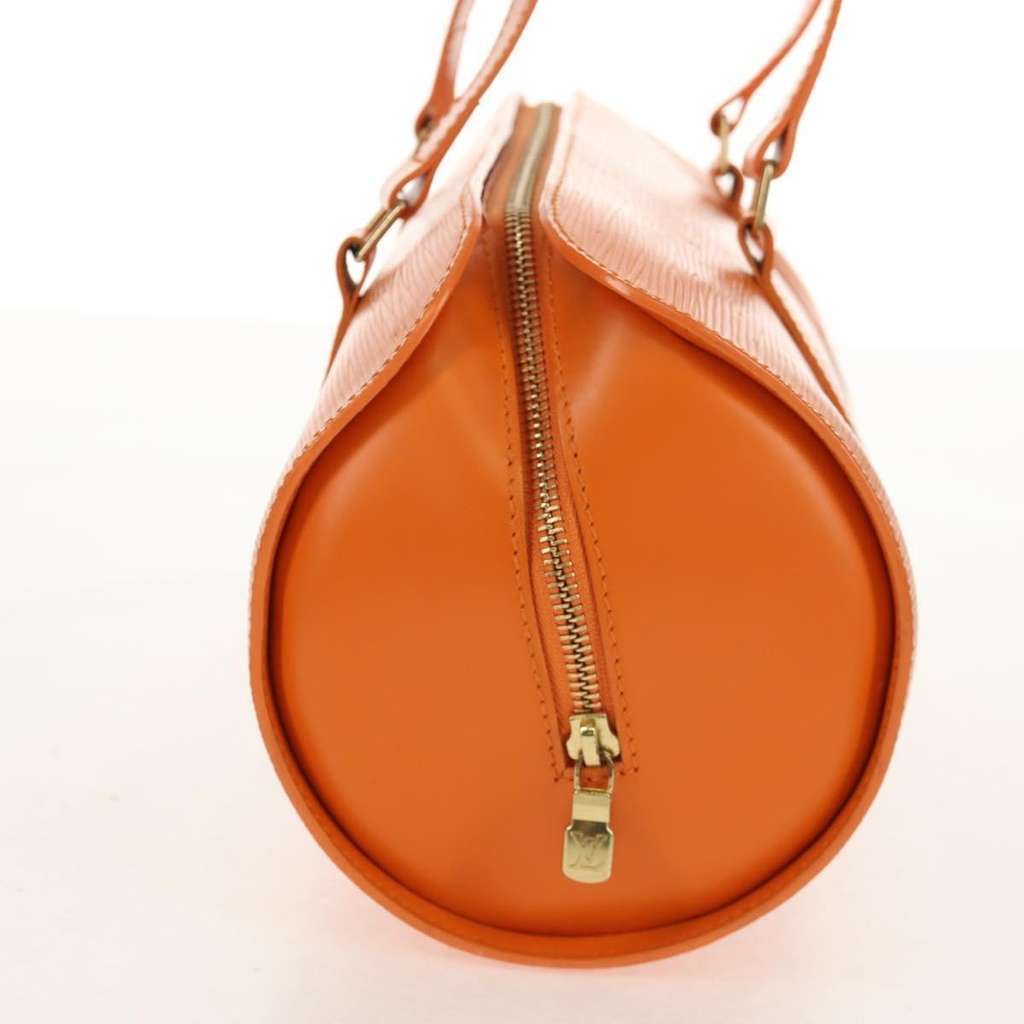 Louis Vuitton Soufflot Handbag Orange Leather Good condition - Model View