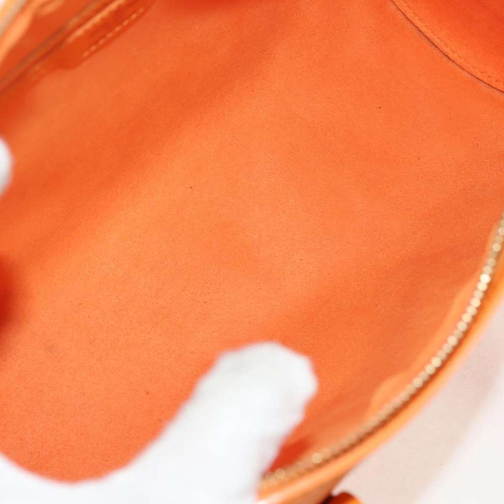 Louis Vuitton Soufflot Handbag Orange Leather Good condition - Box View