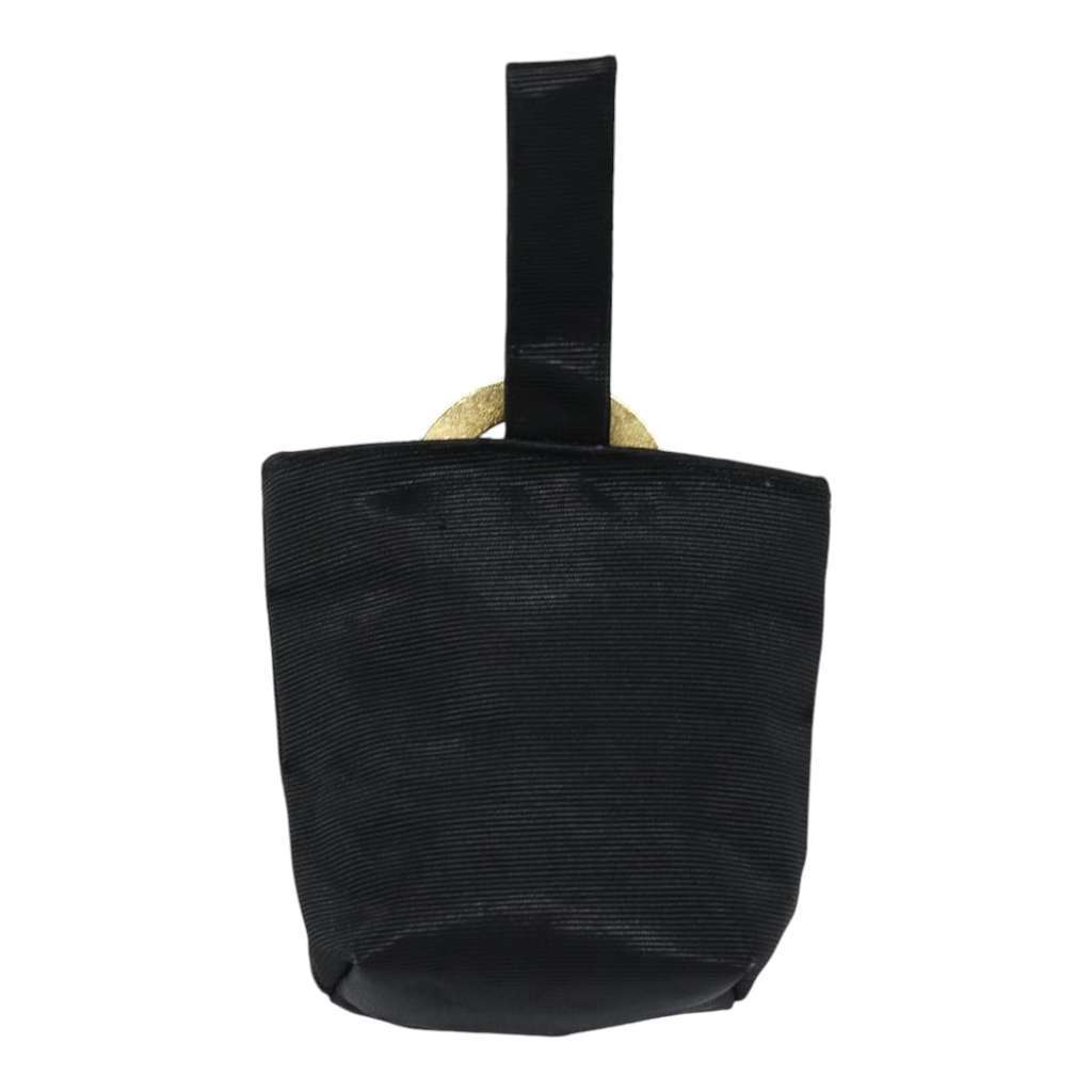 Celine Circle Logo Pouch Black Good condition - Back View