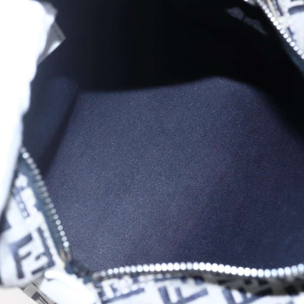 Fendi Vintage Top Handle Bag Navy Canvas Good condition - Box View