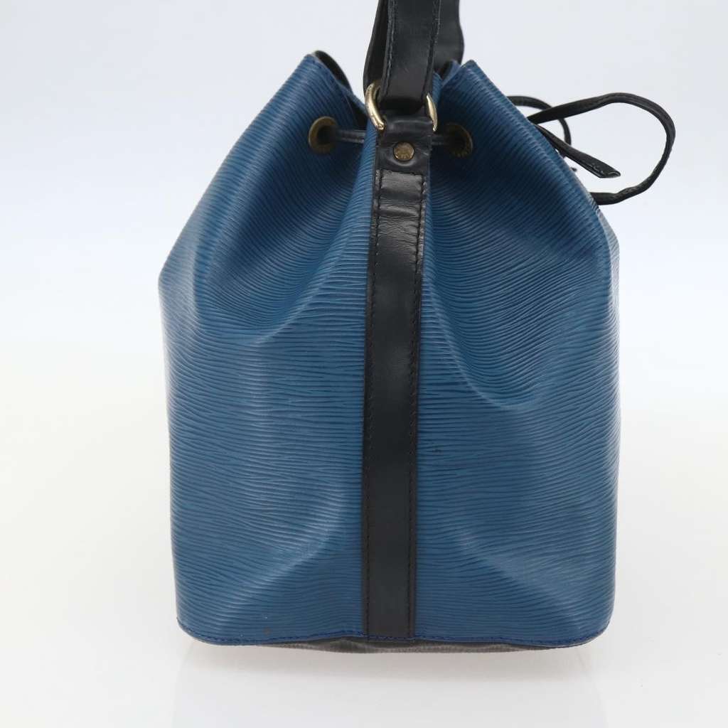 Louis Vuitton Bicolor Petit Noe Handbag Blue Leather Good condition - Inside View