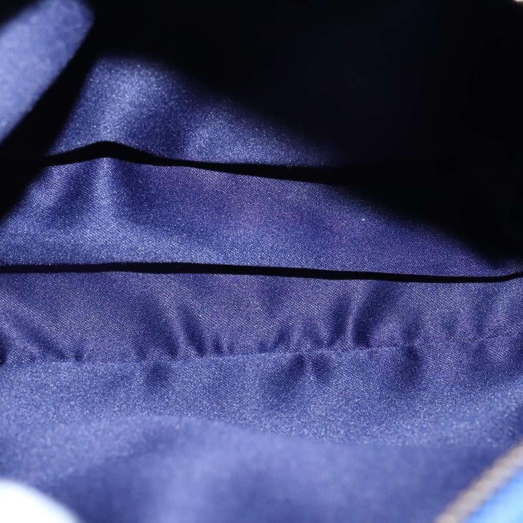 Salvatore Ferragamo Vala Shoulder Bag Blue Leather Good condition - Box View