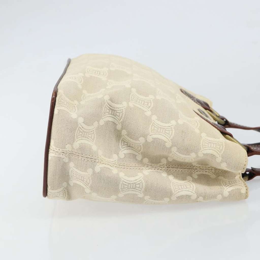 Celine Vintage Macadam Handbag Beige Canvas Good condition - Inside View