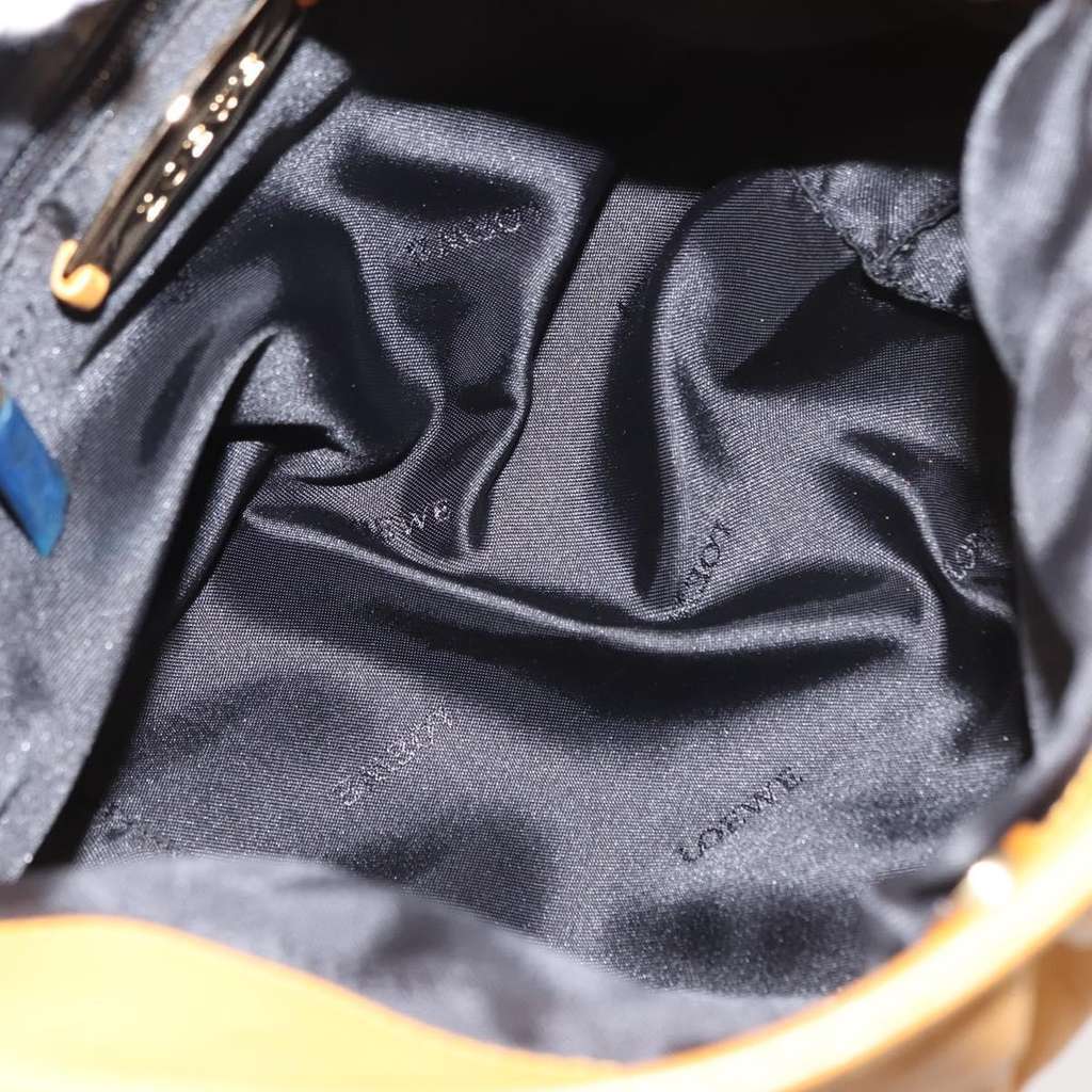 Loewe Anagram handbag Yellow Leather Good condition - Box View