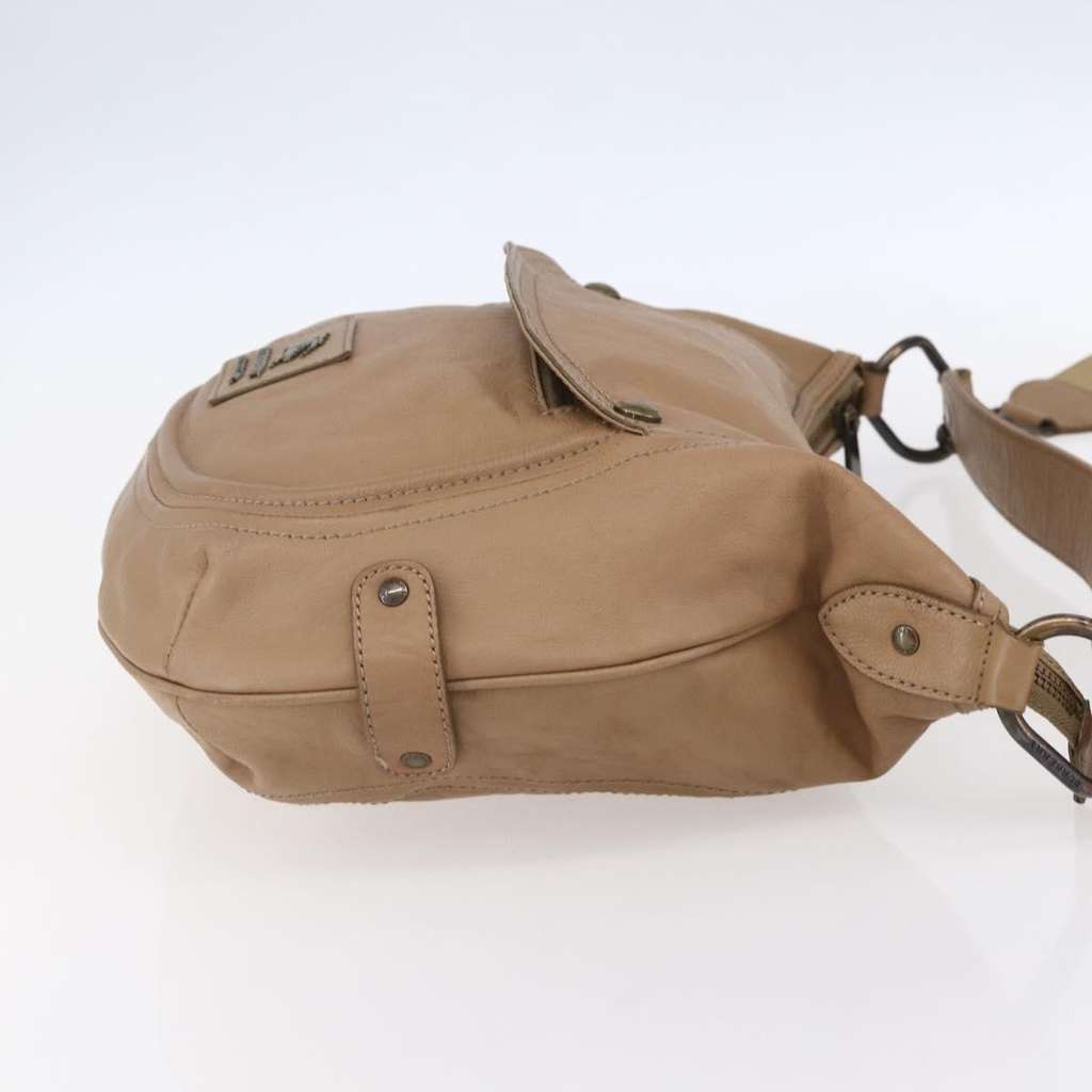 Burberry Blue Label Handbag Brown Leather Good condition - Model View