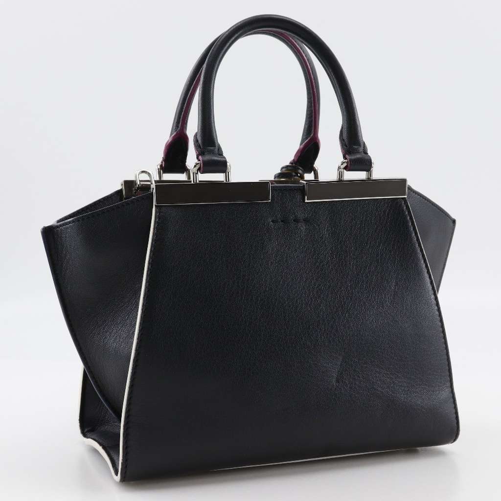 Fendi Petite 3Jours Bag Black Leather Good condition - Back View