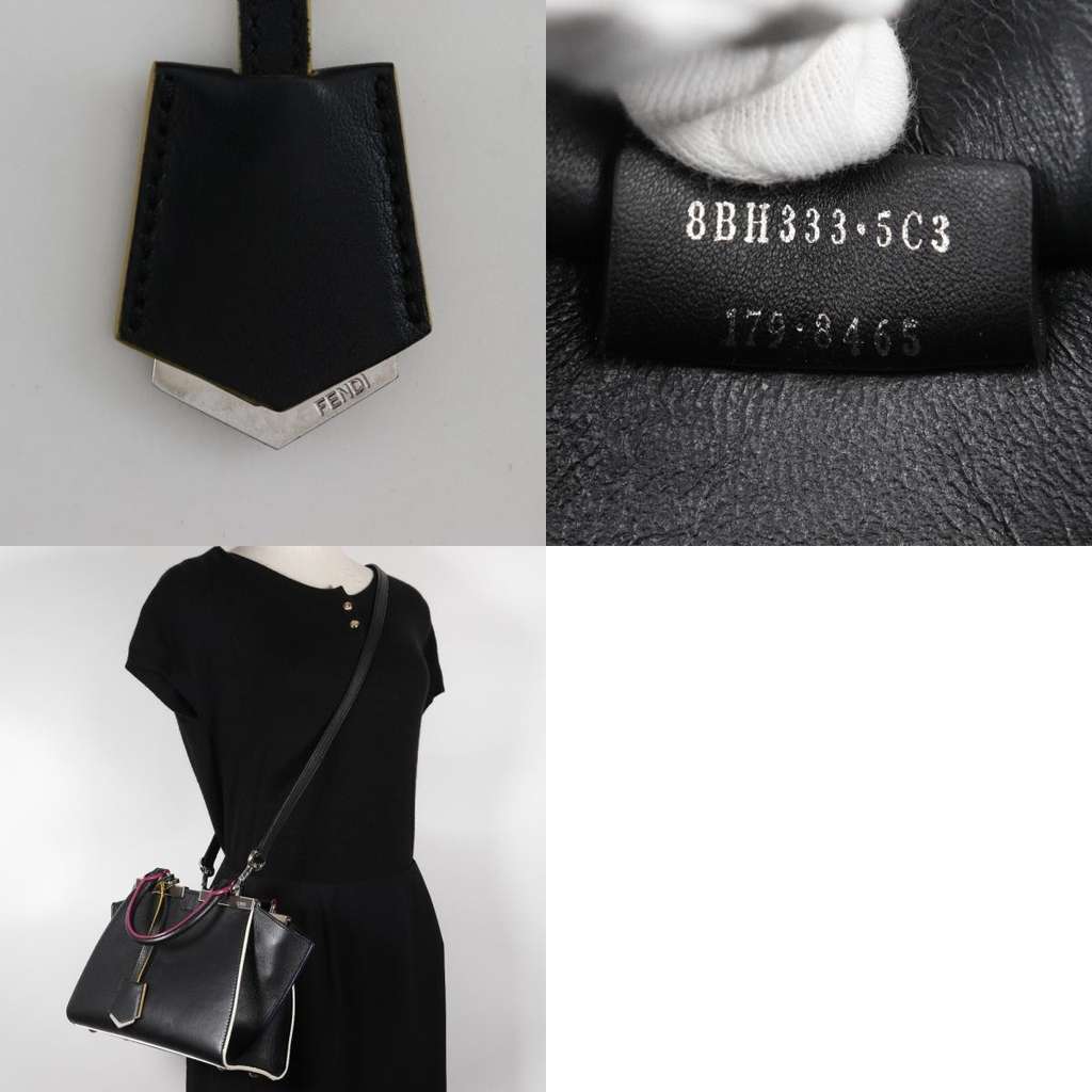 Fendi Petite 3Jours Bag Black Leather Good condition - Model View