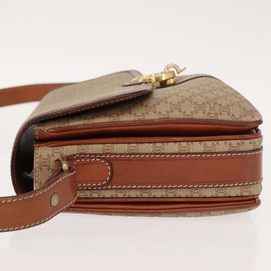 Celine Macadam Shoulder Bag Beige Good condition - Model View