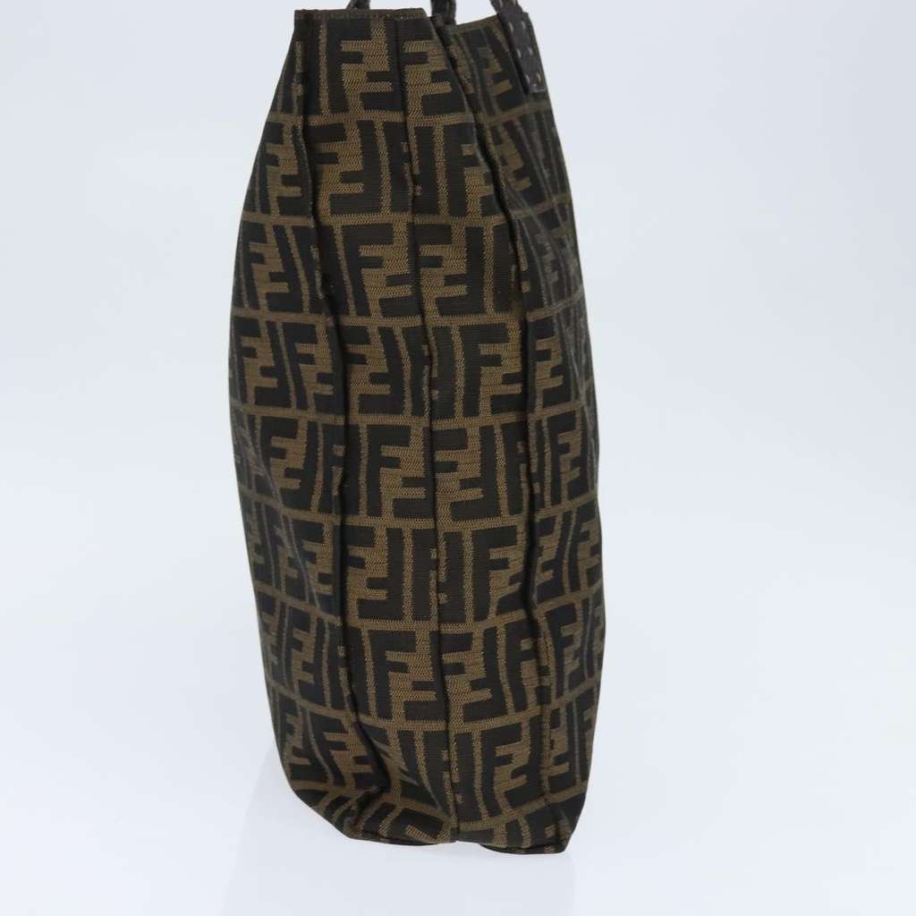 Fendi Open Shopping Tote Brown Canvas Good condition - Model View