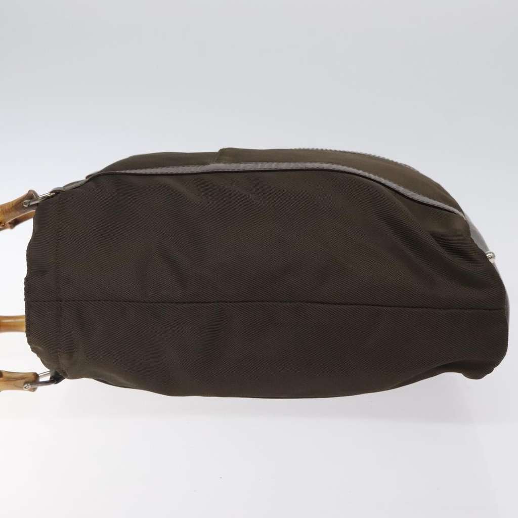 Gucci Vintage Bamboo Handle Tote Brown Good condition - Model View