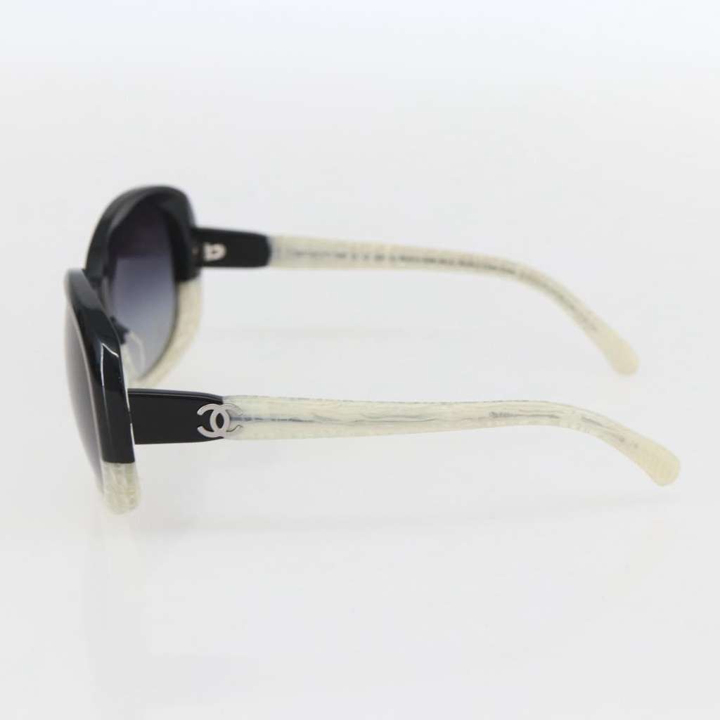 Chanel CHANEL Logo Sunglasses Eye Wear Black Plastic Good condition - Model View