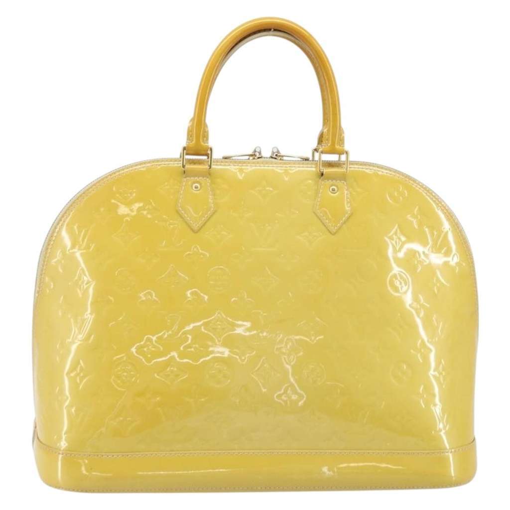 Louis Vuitton Alma Handbag Yellow Good condition - Back View